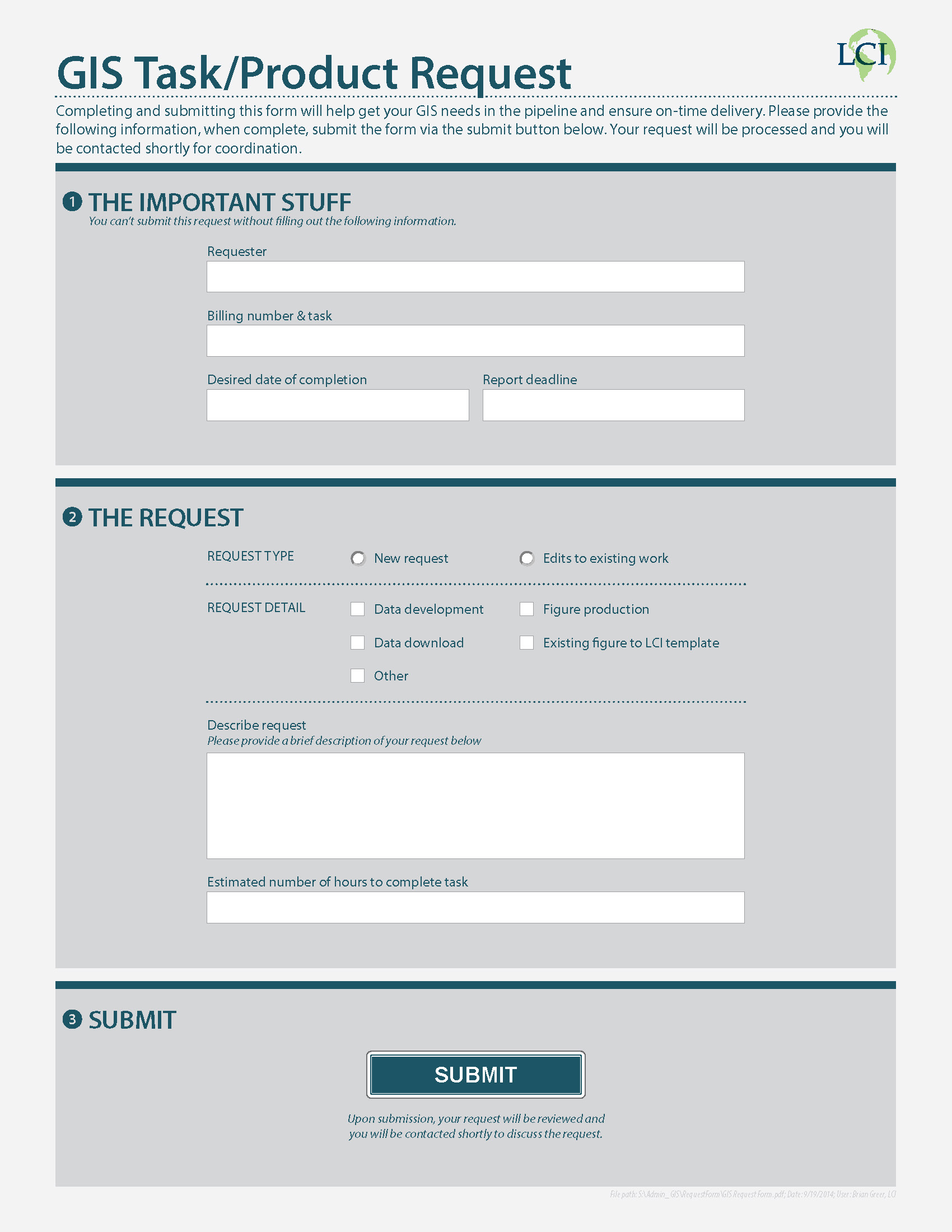 BG Cartography » Map Review Forms